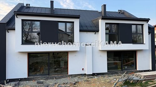 Nowoczesny dom bliźniak 128 m2 z garażem i dużą działką dom Wilkowice