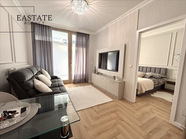 Nowoczesny 41 m² apartament z dachem zimowym i balkonem mieszkanie Warszawa, Wola, Chmielna