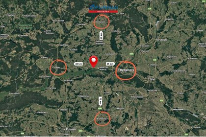 działka na sprzedaż 9468m2 działka Ruda/Bagdad, Ruda/Bagdad