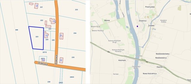 działka na sprzedaż 2000m2 działka Drewnica, Wałowa