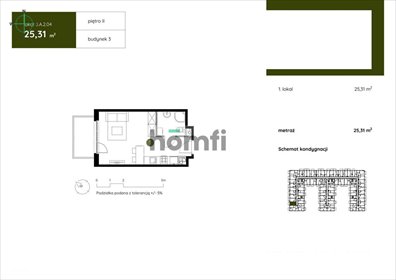 Nowoczesny apartament inwestycyjny 25 m² z VAT i świetną komunikacją mieszkanie Gdańsk, Młyniska, Twarda