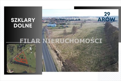 działka na sprzedaż 1400m2 działka Szklary Dolne
