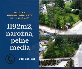 działka na sprzedaż 1192m2 działka Białystok, Dojlidy Górne, Halicka