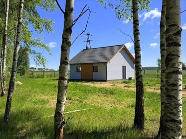 Dom w Szteklin, 57 m², surowy zamknięty, blisko natury. dom Lubichowo, Szteklin, Zielonogórska