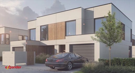 Nowoczesny dom z garażem i zielonym dachem w Katowicach dom Katowice, Siewna