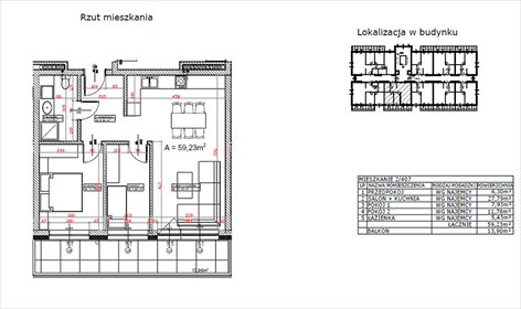 mieszkanie na sprzedaż 59m2 mieszkanie Opole, Malinka