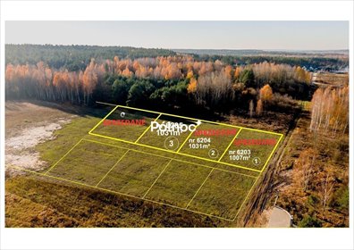 działka na sprzedaż 1031m2 działka Wasilków
