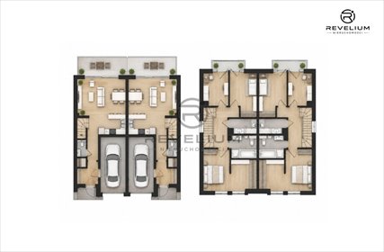 Nowoczesny bliźniak 160 m² z garażem i ogrodem dom Kębłowo