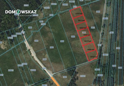 działka na sprzedaż 1013m2 działka Brudzowice, Surmy