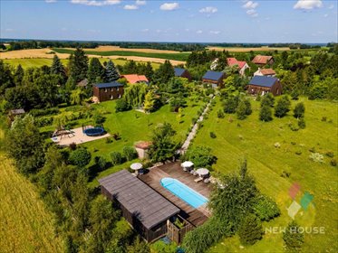 Do sprzedania unikalny kompleks 600 m² na Mazurach z basenem i ogrodem lokal użytkowy Nawiady