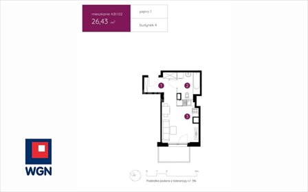 Do sprzedania nowoczesne mieszkanie 26,43 m² w Warszawie mieszkanie Warszawa, Ursus, Posagu 7 Panien