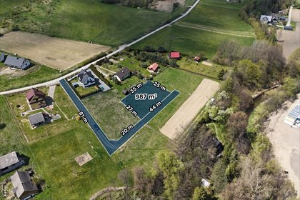 Działka budowlana 987 m² z widokiem na góry w Pogorzany działka Pogorzany