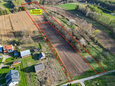 Działka 1,18 ha z warunkami zabudowy i prywatnością działka Wola Krzywiecka