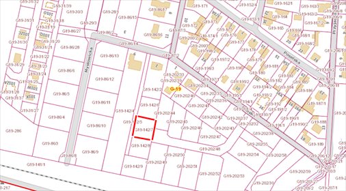 Do sprzedania działka budowlana 812 m² w Łodzi Górnej działka Łódź, Górna, Młynek, Mysłowicka