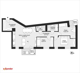 mieszkanie na sprzedaż 78m2 mieszkanie Katowice, Słoneczna