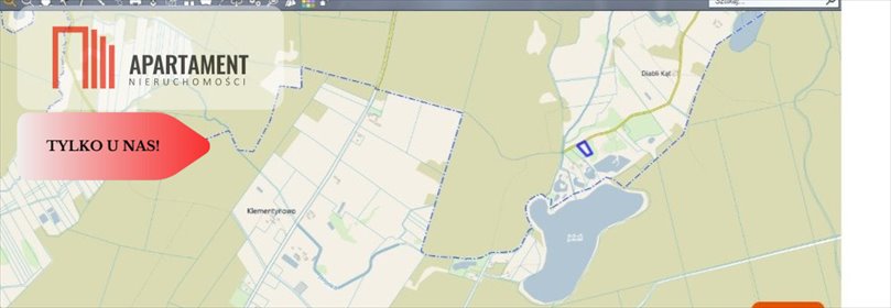 Sprzedam malowniczą działkę 3050 m² z WZ nad Jeziorem Jeleń działka Iłowo