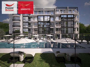 Studio z widokiem na basen, 400 m od plaży - polecam mieszkanie Słoneczny Brzeg, J’adore Blanc Sunny Beach