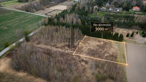Działka 2000 m² pod dom w Błoniu – MPZP, media, natura działka Błonie