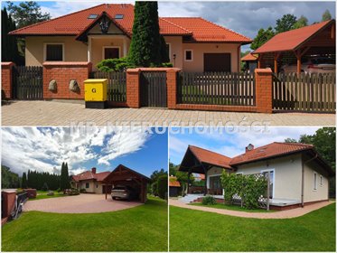 Dom wolnostojący 235 m² z garażem, stawem i lasem zapraszam dom Sząbruk, Nad Stawem