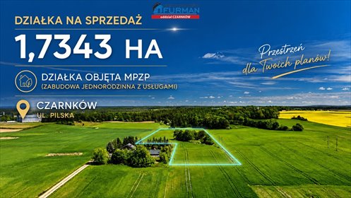 Działka inwestycyjna 17 343 m² z dużym potencjałem działka Czarnków