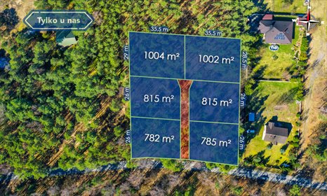 działka na sprzedaż 785m2 działka Ostrów, Jurajska