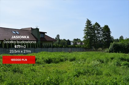 działka na sprzedaż 677m2 działka Jasionka