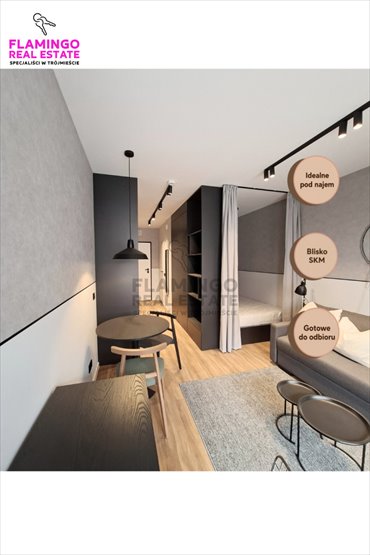 Kawalerka 25 m² - gotowa od dewelopera bez prowizji mieszkanie Gdańsk, Przymorze