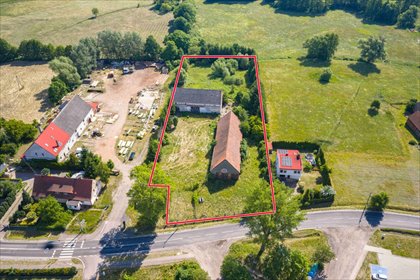 Działka usługowo-przemysłowa 6496 m² z zabudowaniami działka Parchów