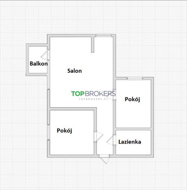 3-pokojowe mieszkanie 57 m² z balkonem, blisko metra Służew zapraszam mieszkanie Warszawa, Mokotów Służew, Wałbrzyska
