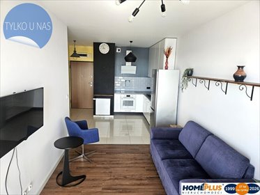 Mieszkanie 41 m² w Warszawie - balkon i nowoczesny wystrój mieszkanie Warszawa, Bielany, Josepha Conrada