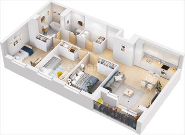 mieszkanie na sprzedaż 69m2 mieszkanie Wrocław, Zakrzów, Stoczniowa