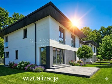 Nowoczesny dom dwulokalowy 131 m2 z ogródkiem i garażem dom Opacz-Kolonia, Tymiankowa