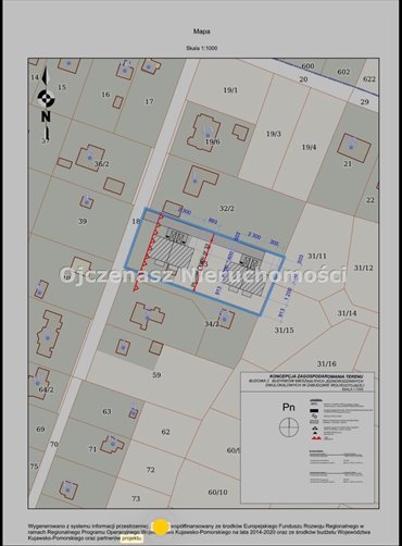 działka na sprzedaż 2438m2 działka Myślęcinek