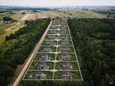 Leśna oaza 1085 m² | Sokolniki-Parcela | MPZP działka Sokolniki-Parcela, Amelii