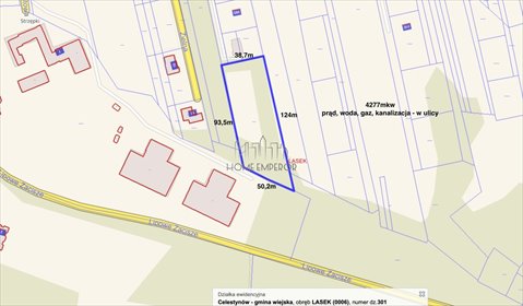 Polecam działkę 4277 m² w Lasku z mediami w drodze działka Lasek