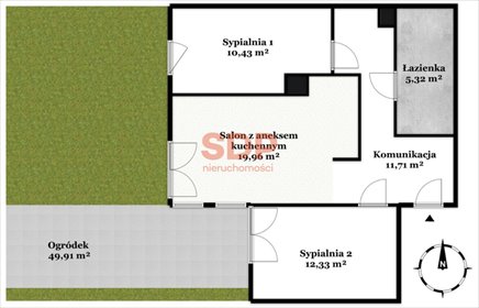 Przestronne 3-pokojowe mieszkanie 60 m² na Nowych Żernikach polecam! mieszkanie Wrocław, Fabryczna, Żerniki, Bieńkowskiego