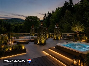 Ekskluzywny penthouse z tarasem 191 m² i widokiem na Beskid mieszkanie Porąbka, Mała Puszcza