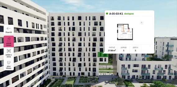 Nowoczesne 27,88 m² z garażem, ogródkiem i tarasem mieszkanie Wrocław, Fabryczna, Żerniki
