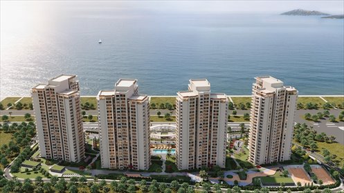 Widok na morze, baseny, parking, 2 pokoje, Kartal mieszkanie Kordonboyu, Kordonboyu, Kartal, Stambuł