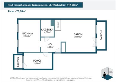 Mieszkanie czteropokojowe na sprzedaż Skierniewice, Wschodnia 117m2 Foto 7