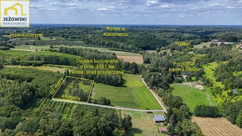Widokowa działka 3581 m² pod dom i agroturystykę działka Kazimierz Dolny, Jeziorszczyzna