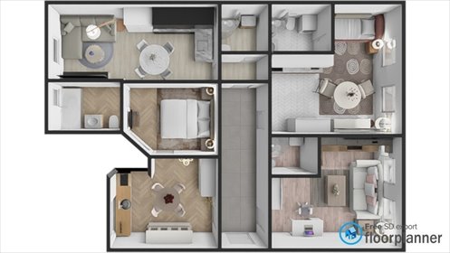 Inwestycyjne mieszkanie z potencjałem 4 mikroapartamentów mieszkanie Szczecin, Centrum, Aleja Wojska Polskiego
