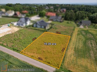 działka na sprzedaż 1030m2 działka Giebułtów