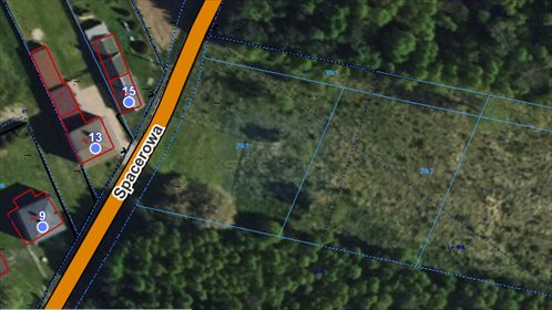 działka na sprzedaż 1537m2 działka Łochynia, Spacerowa