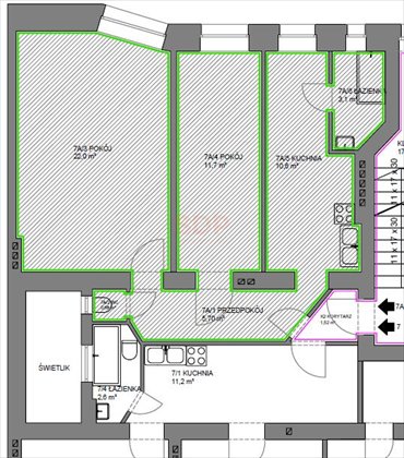 mieszkanie na sprzedaż 54m2 mieszkanie Wrocław, Psie Pole, Kleczków