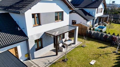 Nowoczesny bliźniak 128 m² z ogrodem i tarasem. dom Słupsk, Wiązowa