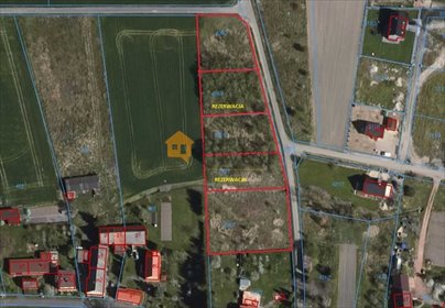 Do sprzedania działki budowlane w Siedliskach z mediami działka Siedliska