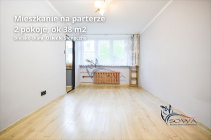 Przytulne 2-pokojowe mieszkanie na wysokim parterze mieszkanie Bielsko-Biała, Osiedle Słoneczne