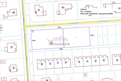 Działka 2160 m² z mediami - Grodzisk Mazowiecki działka Grodzisk Mazowiecki, Grodzisk Mazowiecki, T. Chałubińskiego
