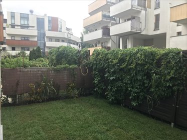 Cichy 2-pokojowy apartament z ogródkiem i garażem mieszkanie Warszawa, Wilanów, Miasteczko Wilanów, Sarmacka
